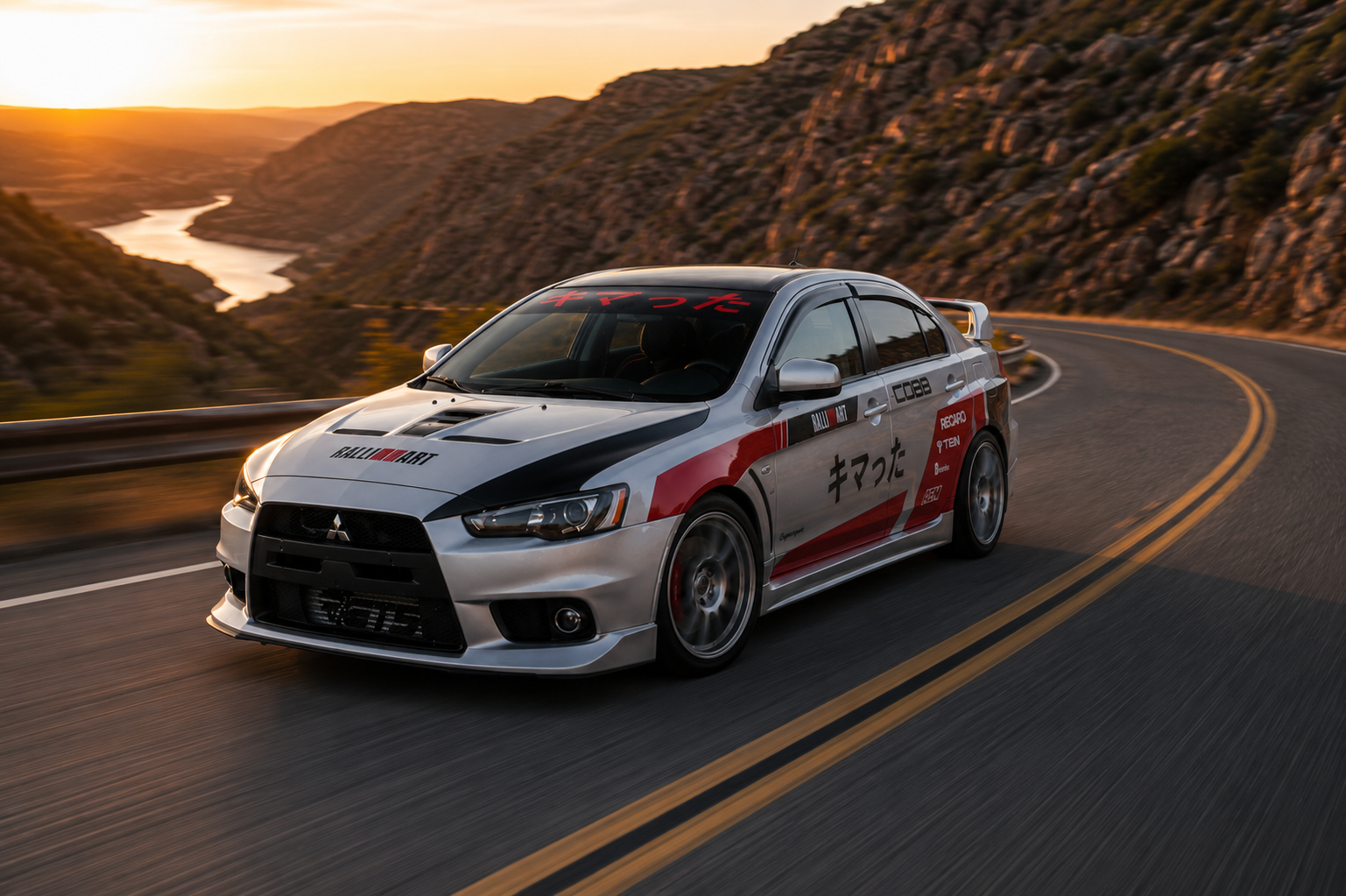 DIG 006 Mitsubishi Lancer EVO X GSR rolling